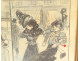 Drawing Francisque Poulbot naughty scene elegant couple bedroom humor 20th century