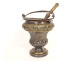 Sprinkler bucket for blessing bronze brass silver plated church late 17th century