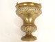Sprinkler bucket for blessing bronze brass silver plated church late 17th century
