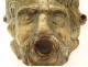 Pair of fountain masks, mascarons, head of the Potamoi River God, bronze, 17th century
