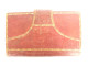 Red morocco leather document holder wallet pouch, 1st Empire, 19th century