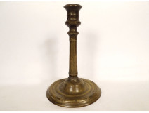 Haute Epoque bronze torch candle holder, 16th century, 17th century