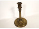Haute Epoque bronze torch candle holder, 16th century, 17th century