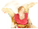 Pair of Neapolitan nativity angels, terracotta santons, sculptures, Naples, 19th century