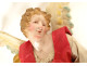 Pair of Neapolitan nativity angels, terracotta santons, sculptures, Naples, 19th century