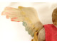 Pair of Neapolitan nativity angels, terracotta santons, sculptures, Naples, 19th century