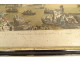 Watercolored optical view of Bayonne, Bayonne, Basset, Paris, late 18th century