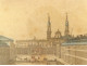 Watercolored optical view of Bayonne, Bayonne, Basset, Paris, late 18th century