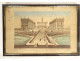 Watercolored optical view of Bayonne, Bayonne, Basset, Paris, late 18th century
