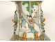 Large Chinese famille verte porcelain vase with palace dragon figures, 18th century