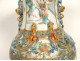 Large Chinese famille verte porcelain vase with palace dragon figures, 18th century