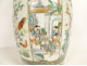 Large Chinese famille verte porcelain vase with palace dragon figures, 18th century