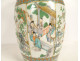 Large Chinese famille verte porcelain vase with palace dragon figures, 18th century