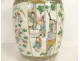 Large Chinese famille verte porcelain vase with palace dragon figures, 18th century