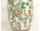 Large Chinese famille verte porcelain vase with palace dragon figures, 18th century