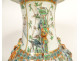 Large Chinese famille verte porcelain vase with palace dragon figures, 18th century
