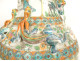 Large Chinese famille verte porcelain vase with palace dragon figures, 18th century