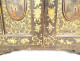 Small Japanese cabinet in lacquered wood with gilding, landscapes, pagoda, characters, 19th century
