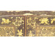 Small Japanese cabinet in lacquered wood with gilding, landscapes, pagoda, characters, 19th century