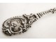 Spoon Louis XV silver, decorated with shells and flowers with punch 800, eighteenth