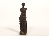 Small bronze sculpture statuette of Venus de Milo, antique, late 19th century