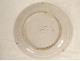 Round dish, Delft earthenware, white and blue, flowers, fruits, tree, 18th century