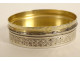 Small oval pill box in silver gilt Minerva 11.06gr 19th century