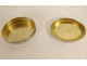 Small oval pill box in silver gilt Minerva 11.06gr 19th century