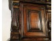 Buffet 4 parts two-body, solid oak, carved capitals and acanthus leaves, seventeenth