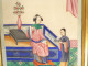 5 Chinese paintings on rice paper, Mandarin women servants, Canton, 19th century