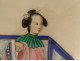 5 Chinese paintings on rice paper, Mandarin women servants, Canton, 19th century