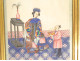 5 Chinese paintings on rice paper, Mandarin women servants, Canton, 19th century
