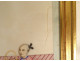 5 Chinese paintings on rice paper, Mandarin women servants, Canton, 19th century