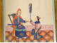 5 Chinese paintings on rice paper, Mandarin women servants, Canton, 19th century