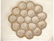 Marcel Guillot ceramic oyster set with 6 plates, 20th century