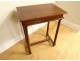Small Louis XVI money changer&#39;s port table in solid mahogany with 18th century drawer