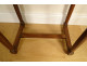 Small Louis XVI money changer&#39;s port table in solid mahogany with 18th century drawer