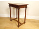 Small Louis XVI money changer&#39;s port table in solid mahogany with 18th century drawer