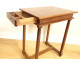 Small Louis XVI money changer&#39;s port table in solid mahogany with 18th century drawer