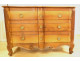 Louis XV chest of drawers with crossbow doors, carved walnut, gilt bronze, 18th century