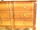 Louis XV chest of drawers with crossbow doors, carved walnut, gilt bronze, 18th century