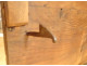 Louis XV chest of drawers with crossbow doors, carved walnut, gilt bronze, 18th century