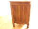 Louis XV chest of drawers with crossbow doors, carved walnut, gilt bronze, 18th century