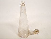 Antique blown glass bird bath, 18th century