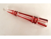 Baccarat cut crystal cigarette holder, France, early 20th century