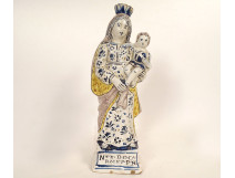 Virgin giving birth faience Quimper Eloury Notre Dame des Carmes PPN XVIIIth