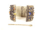 Silver hinged bracelet with enamels Algeria Kabyle Maghreb Berber late 19th century