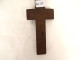Large wooden rosary souvenir ND Lourdes crucifix cross 19th century