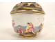 Capodimonte porcelain sugar bowl mythology Venus Bacchus Ovid 19th century