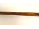 Antique cane with silver-plated metal handle and greyhound dog head, wooden shaft, 19th century
